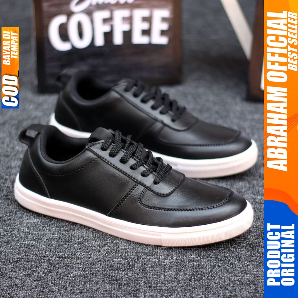 ABRHM x WLKR Sepatu Sneaker Pria Sepatu Casual Pria Kulit Pu Sepatu Pria Casual Ori Sneakers Sepatu Kasual Semi Formal Kerja Kantor Kuliah Gaya Santai Keren Kekinian Original Murah Terlaris