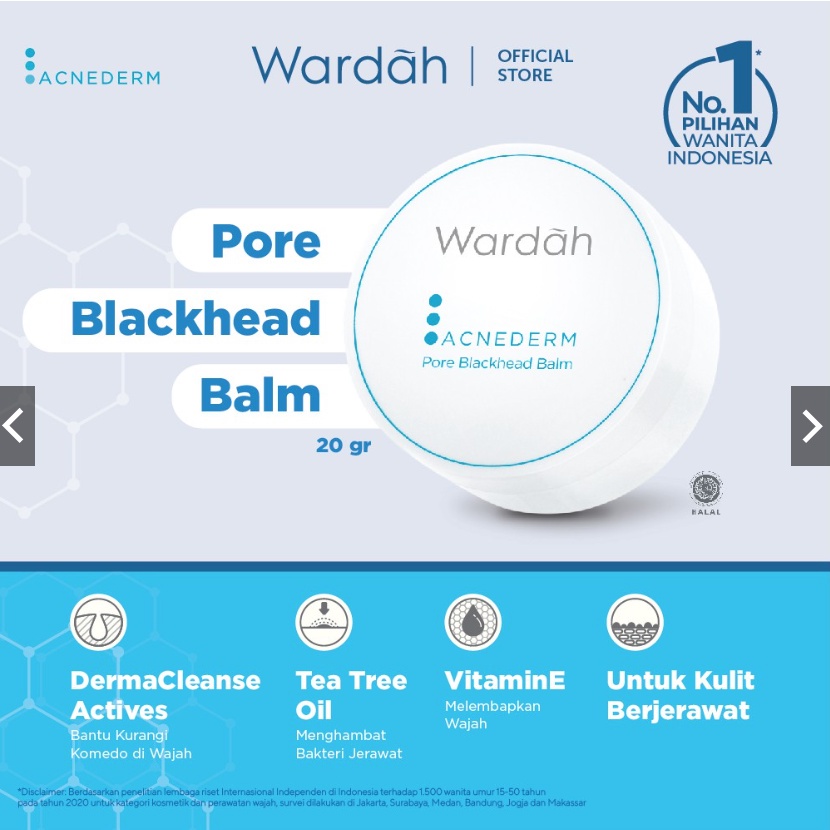 Wardah Acnederm Pore  Blackhead Balm