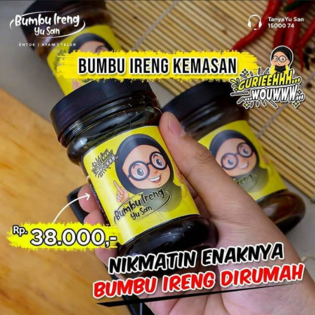 

Bumbu Ireng yu San Sambal siap saji / Jual Sambal bumbu ireng