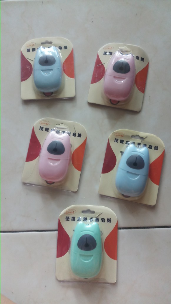 Sabun Kertas Cuci Tangan 50 Lembar Paper Soap Traveling Kit Sabun Praktis