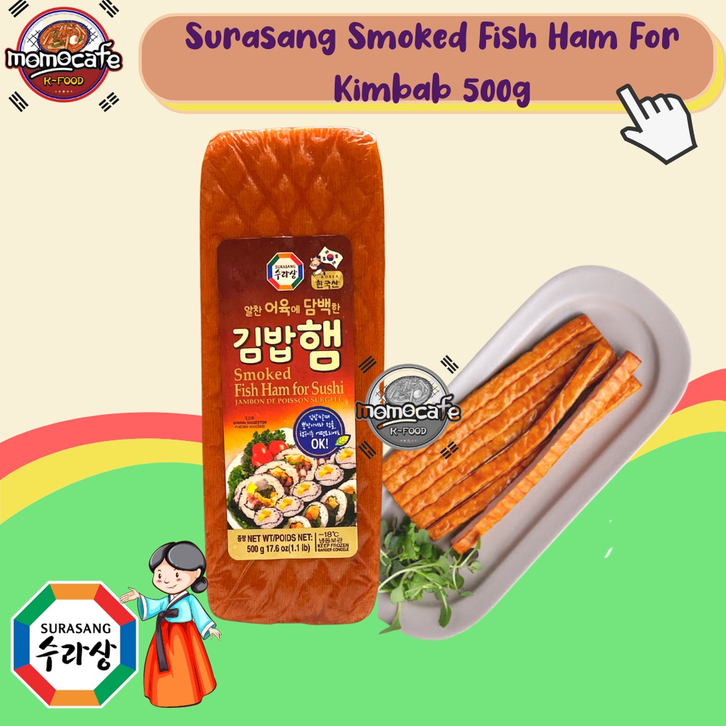 

Surasang Smoked Fish Ham For Kimbab 500g - Korean Ham Untuk Kimbab