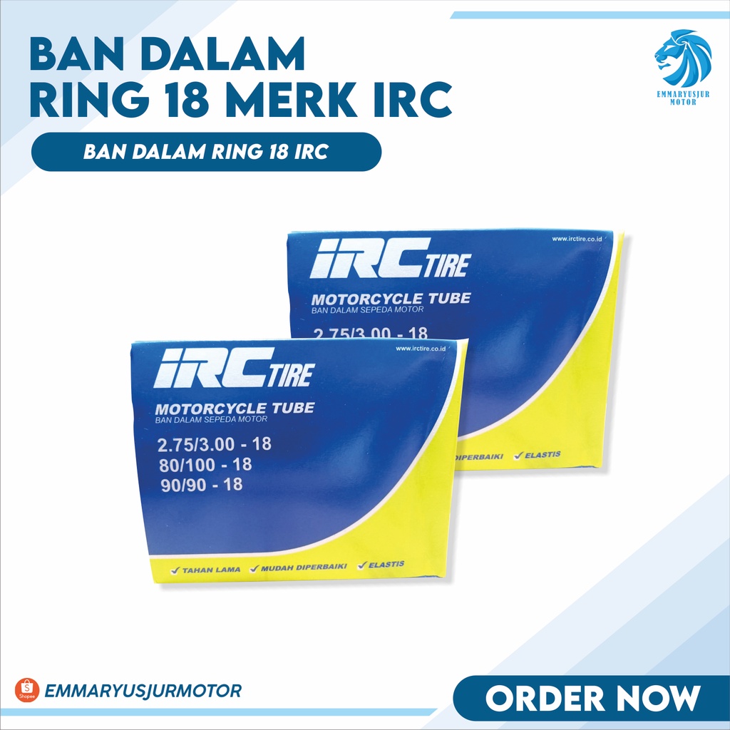 BAN DALAM IRC 275 / 300 RING 18 80 / 100 RING 18 90 / 90 RING 18
