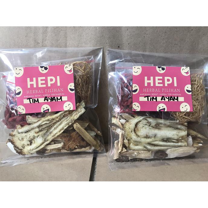 

Tim ayam obat paket lengkap 12 macam herbal tim kue cia po