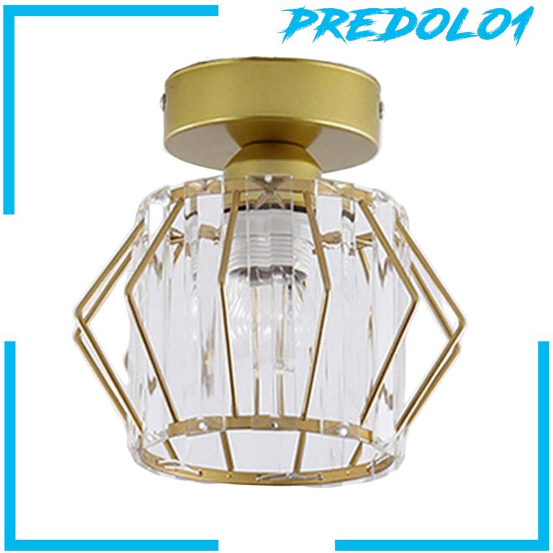 Nordic Style Crystal Ceiling Light E27 Base for Balcony Entryway Living Room