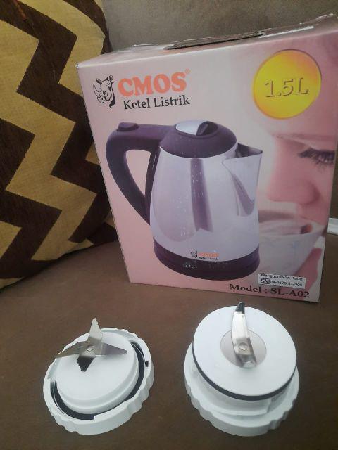 Kettle Cmos Teko Listrik 1,5 Liter Sl A-02 Masak Air Panas Promo