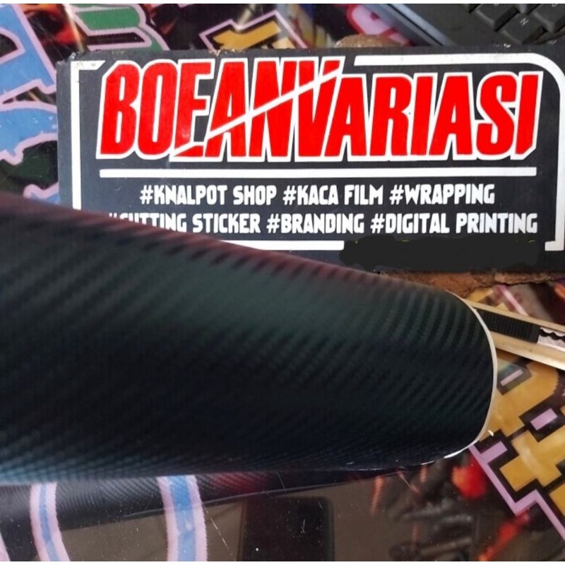 Sticker skotlet vinyl karbon 3d sticker karbon 3D