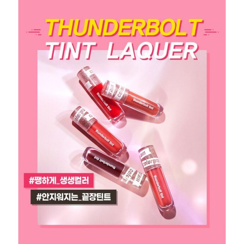 [Ready All Color] Colorgram Thunderbolt Tint Lacquer 4.5g / TRUE BEAUTY DRAMA / JUKYUNG TINT