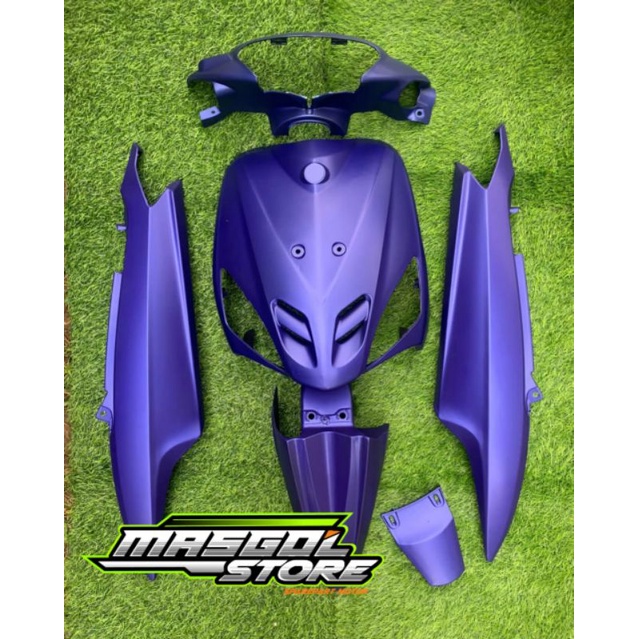 Cover Full body halus Mio Sporty Biru Tua Doff
