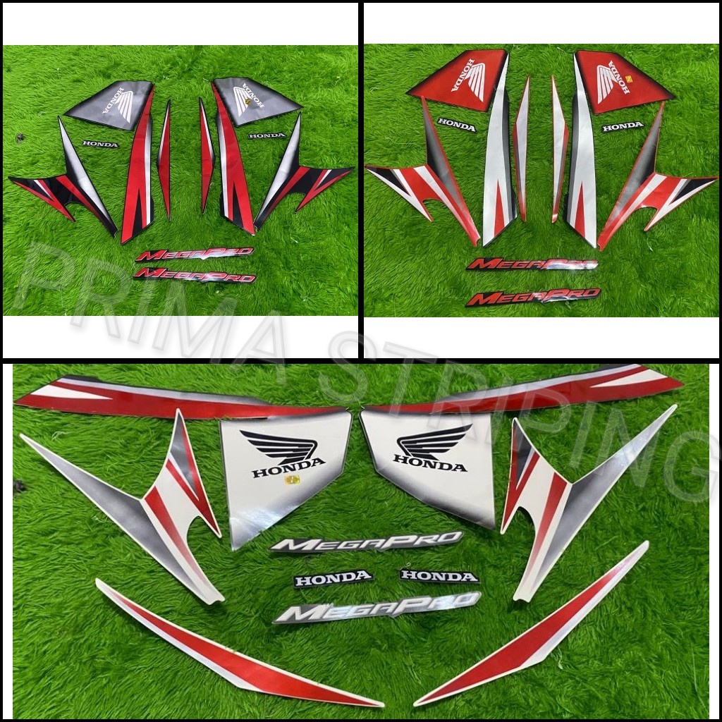 STRIPING STIKER MOTOR MEGAPRO 2012 MONOSHOCK TERMURAH