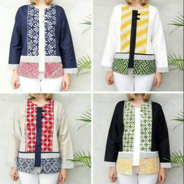 Batik wanita modern lengan panjang