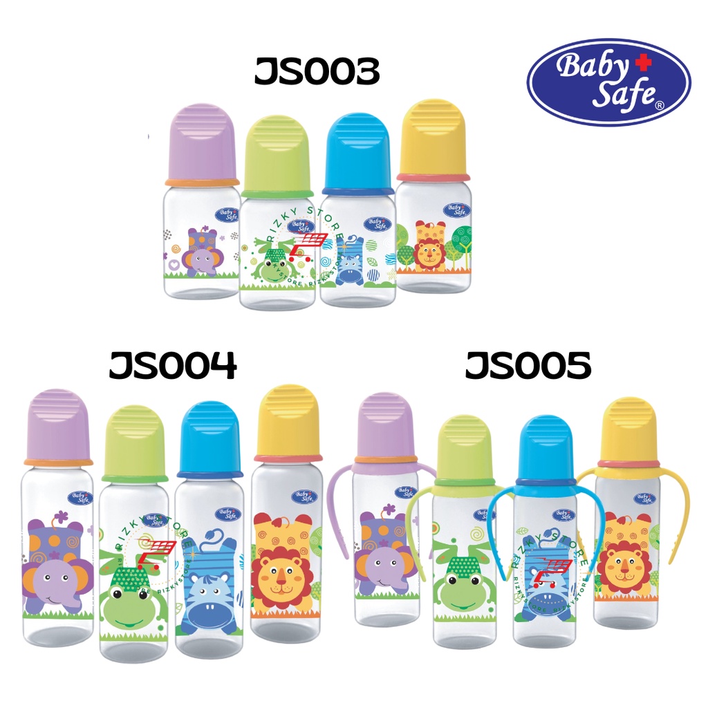 Baby Safe Botol Susu Bayi 250 ml/125 ml JS005 JS004 JS003