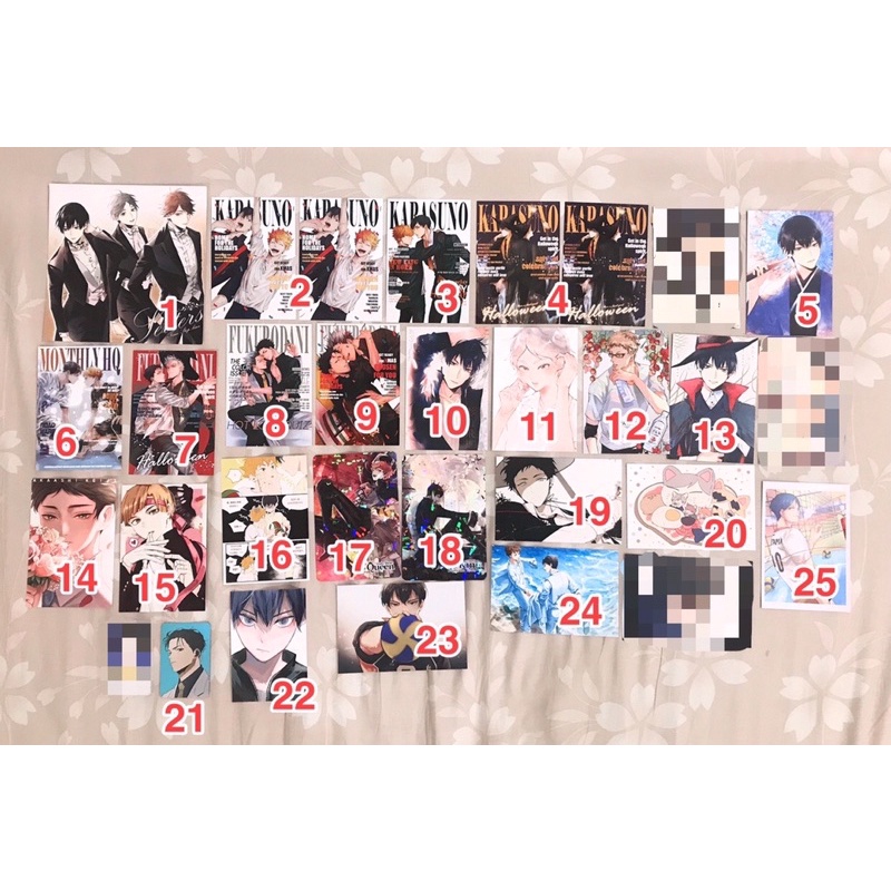 Fanmerch Perkertasan Haikyuu Postcard Photocard