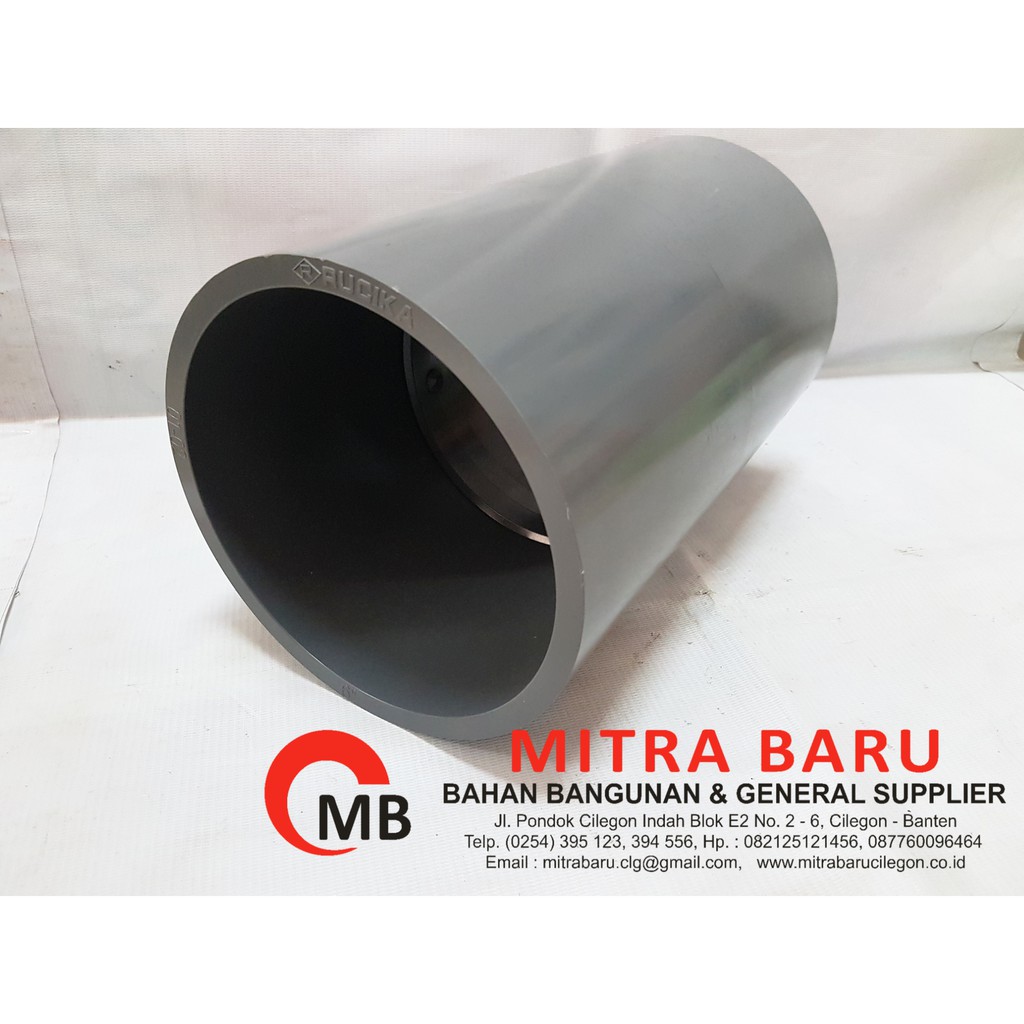 SAMBUNGAN SOCKET PVC RUCIKA 8" AW/FITTING SAMBUNGAN PIPA PVC AW RUCIKA 8 INCH / SOK 8" PVC RUCIKA AW