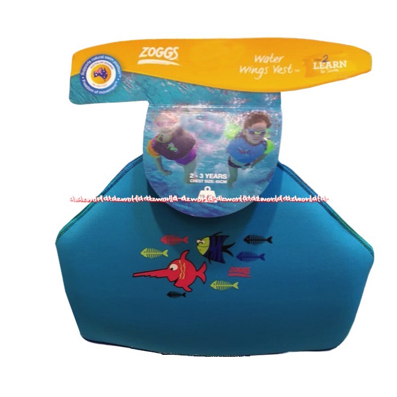 Zoggs Water Wings Vest Pelampung Renang Anak 2-3year Tahun Pelampung Berlengan