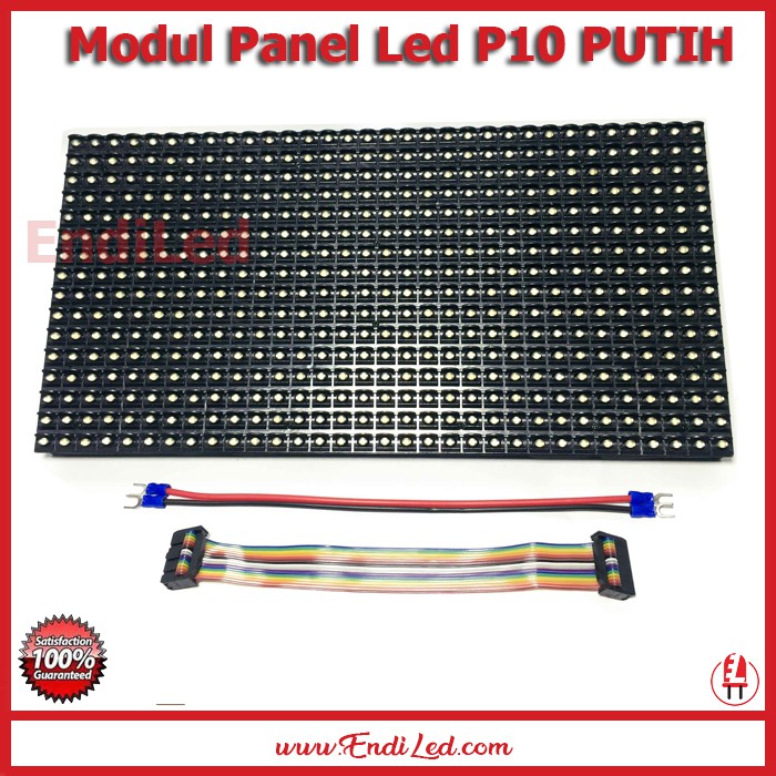 Modul panel led Running text p10 warna putih