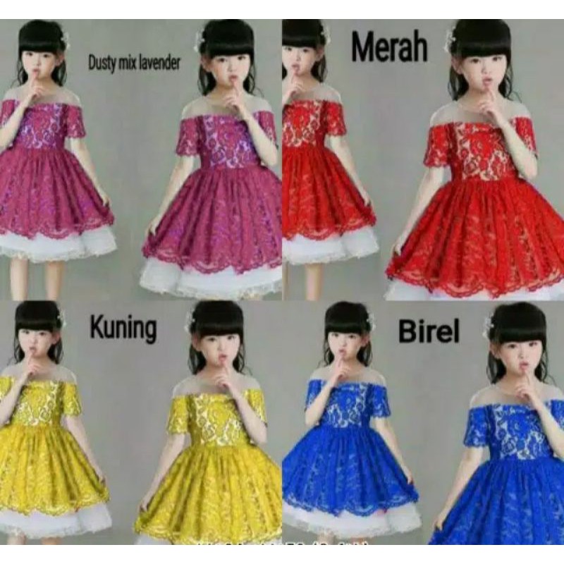 READY STOK DRESS MIKAYLA KIDS BRUKAT