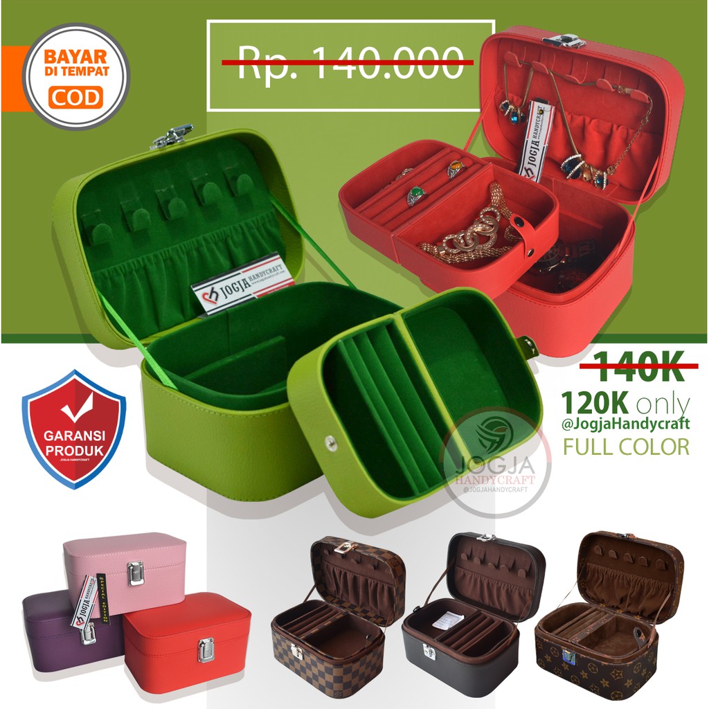 PROMO - Jewellery Box With Traveller Case / Kotak Tempat Perhiasan dan Accesories