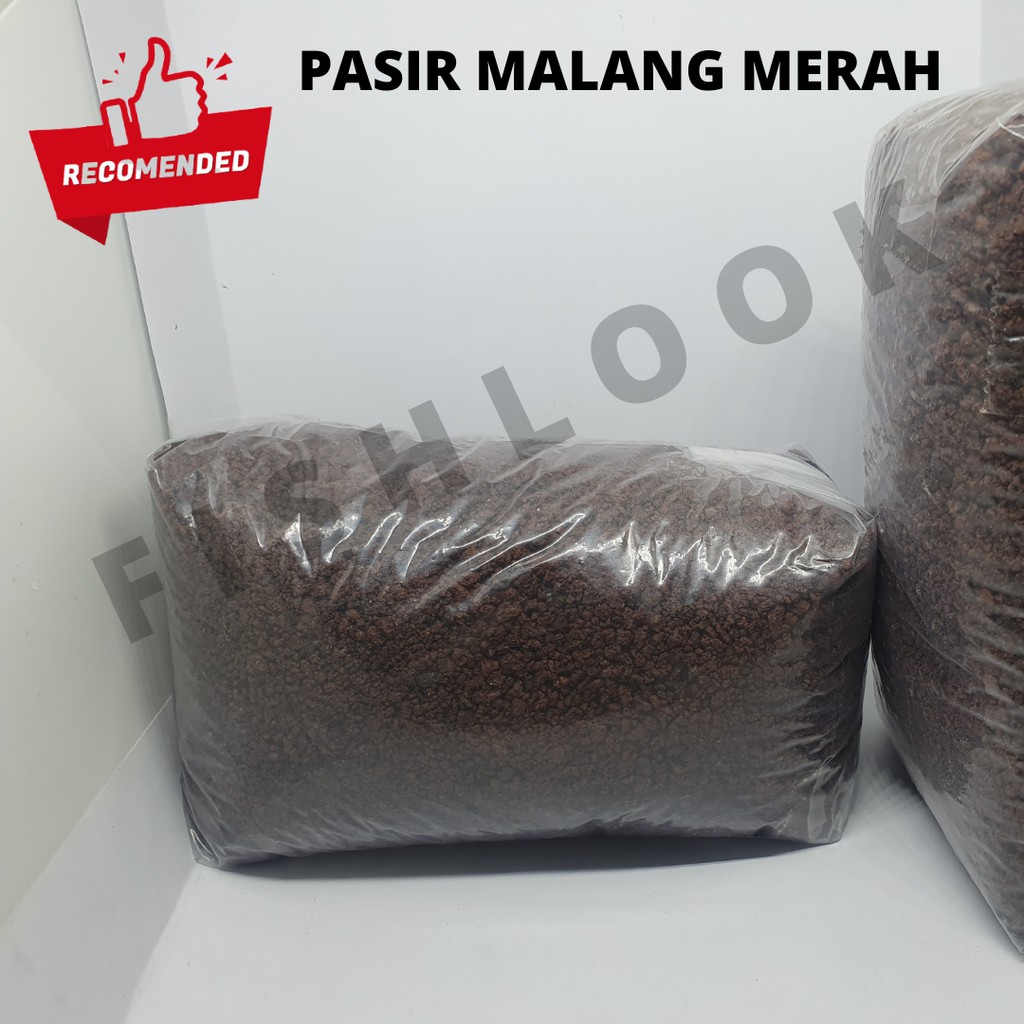 PASIR MALANG MERAH MEDIA TANAM AQUASCAPE 1 Kg KASAR