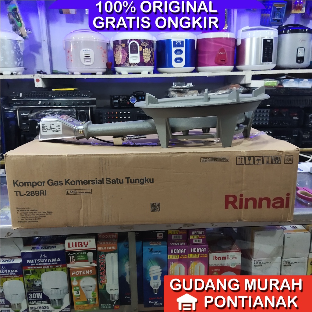 Kompor Gas Rinnai Cor TL-289ri untuk Usaha Komersil api Seribu