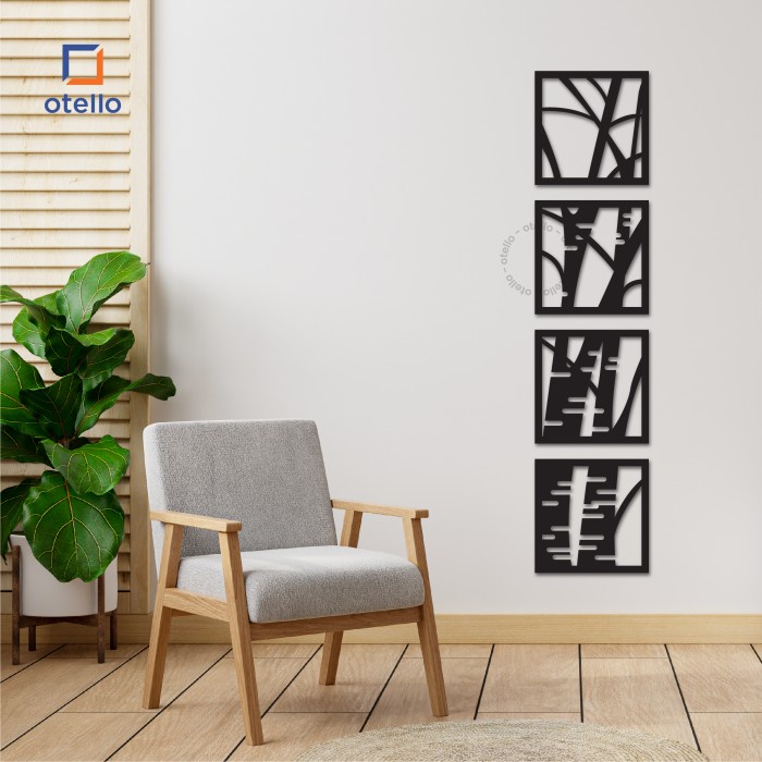 Wall Decor Hiasan Dinding Dekorasi Ruang Tamu Aesthetic Bamboo Modern