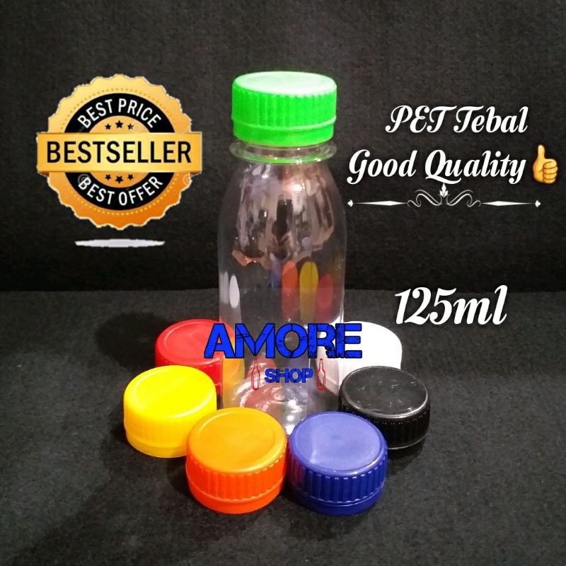 [MIN 25Pcs] Botol Plastik 100ml-125ml Botol Zamzam Jelly Hand Sanitizer/Disinfektan/Madu/Tinta/Sirup