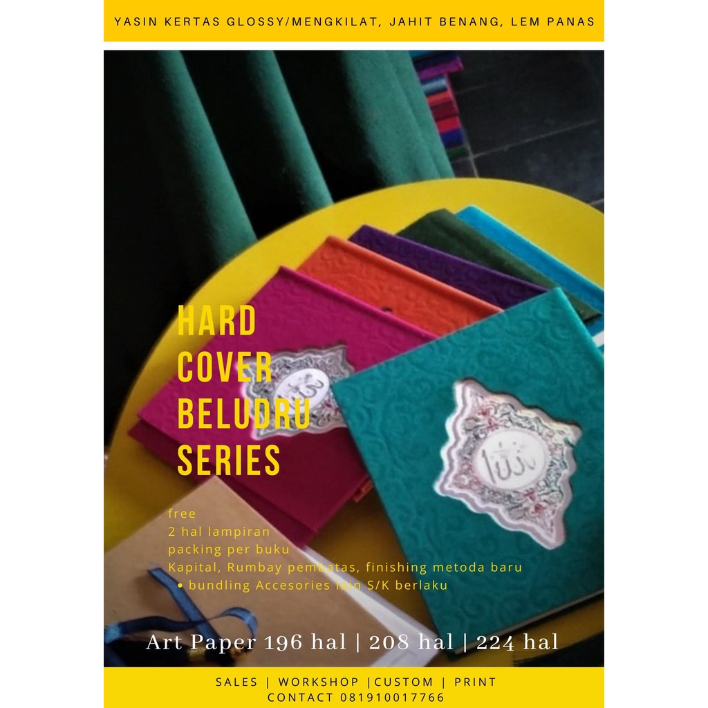 Yasin dan Tahlil Hard Cover Artpaper Glossy Beludru Series