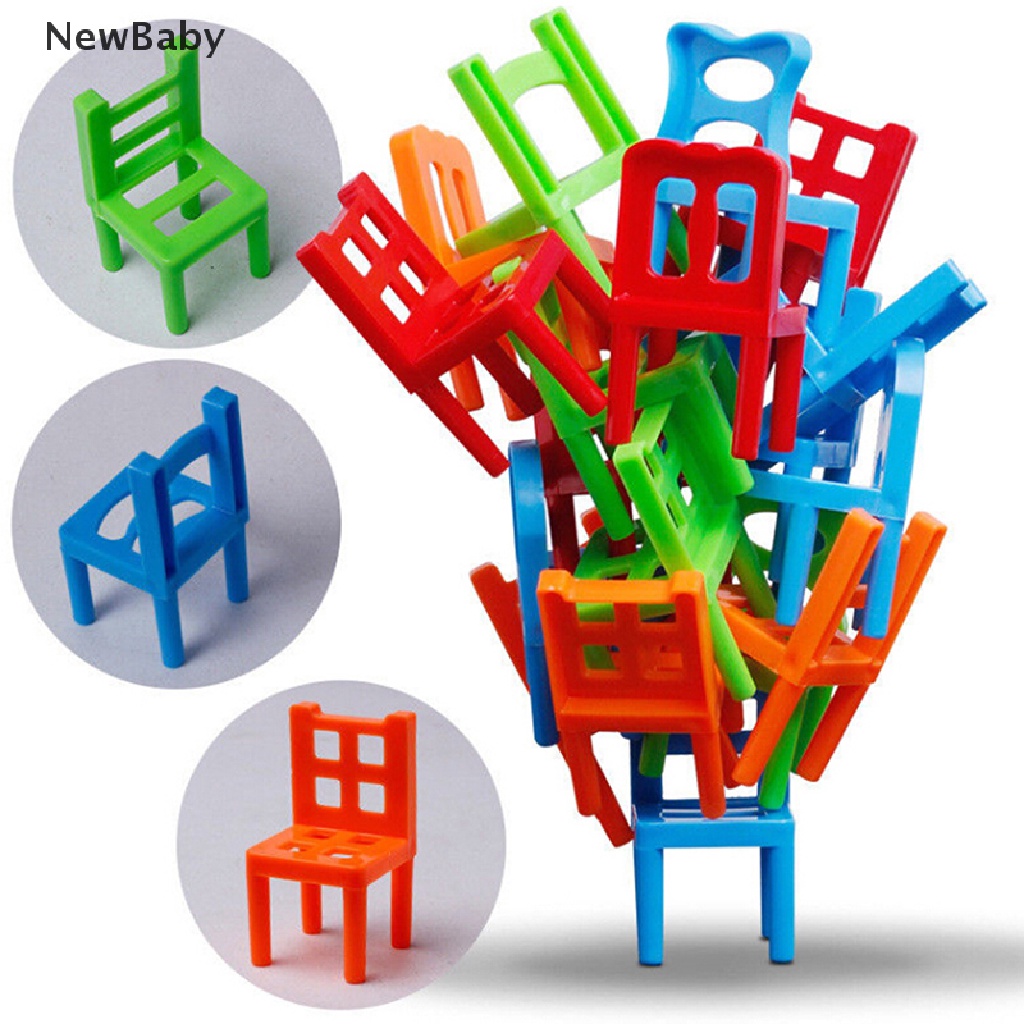 Newbaby 18Pcs Mainan Edukasi balance Chair Untuk Anak