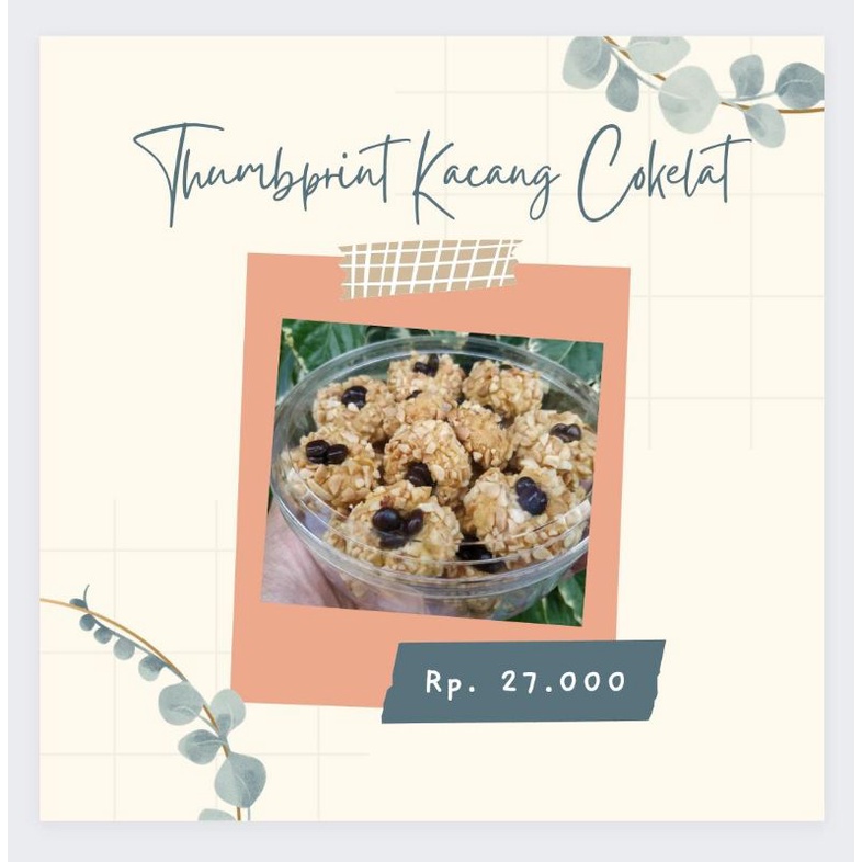 

Thumbprint kacang cokelat / selai