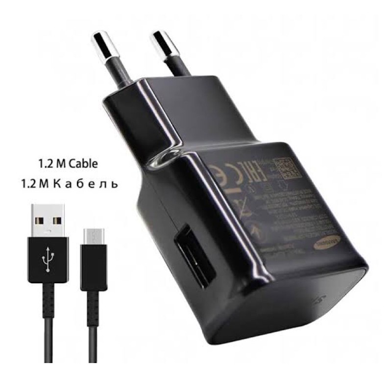 CHARGER SAMSUNG S6 S7 NOTE 5 MICRO USB ORIGINAL FAST CHARGING HITAM