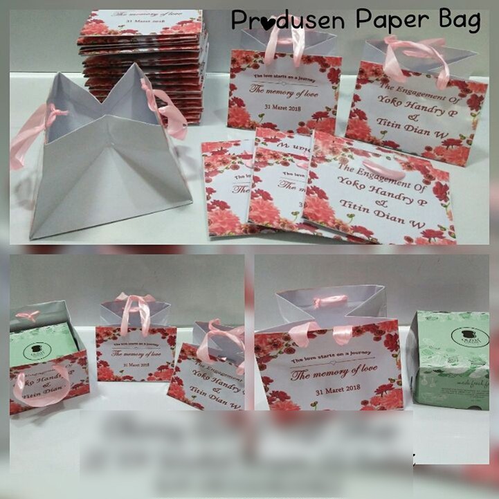 

Paperbag / Tas kertas fancy untuk pernikahan, ulang tahun, tedak siten dll