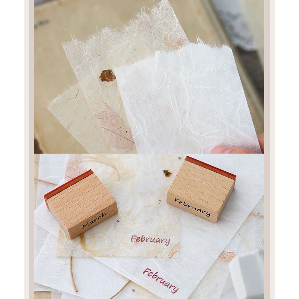 30pcs Kertas Kraft Handmade Diy Gaya Vintage Untuk Scrapbook