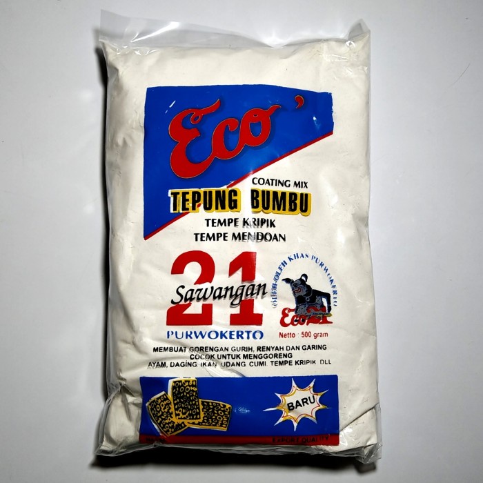 

MURAH Tepung Bumbu Tempe Mendoan Eco 21 Asli Purwokerto Banyumas 500gr