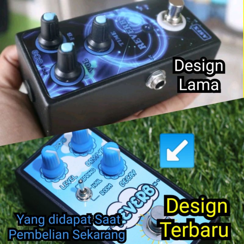 efek Reverb ASFX murah guitar pedal stompbox reverb AS Effect bisa untuk gitar, suling, vocal, biola