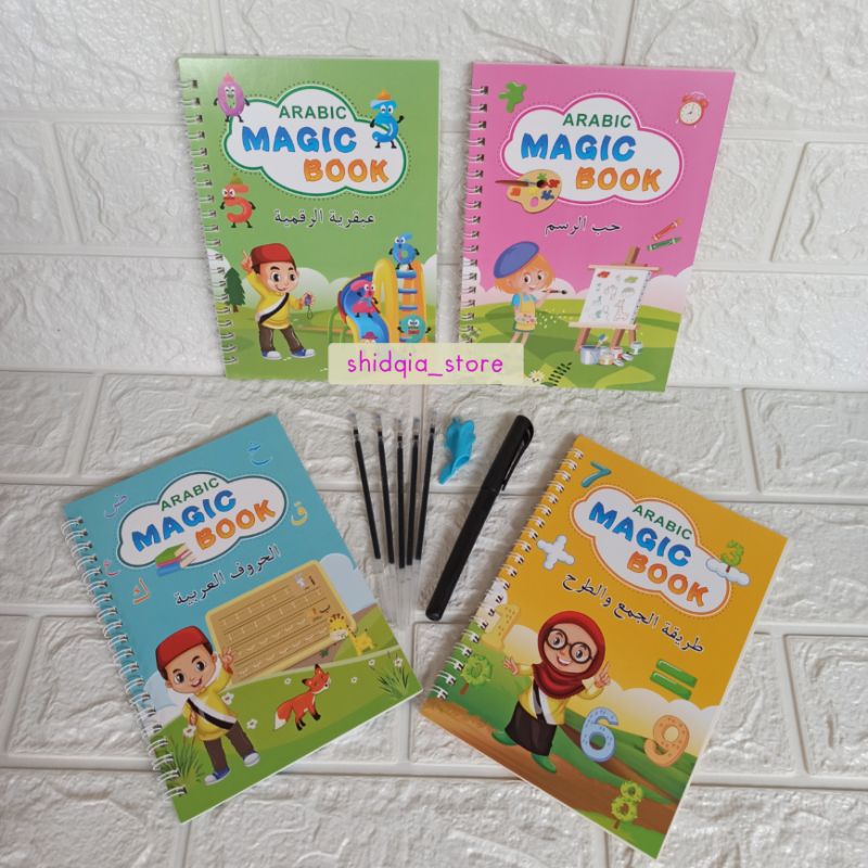 

Sank Book Magic Arabic 1set + pen & refill Buku Latihan Menulis PAUD TK