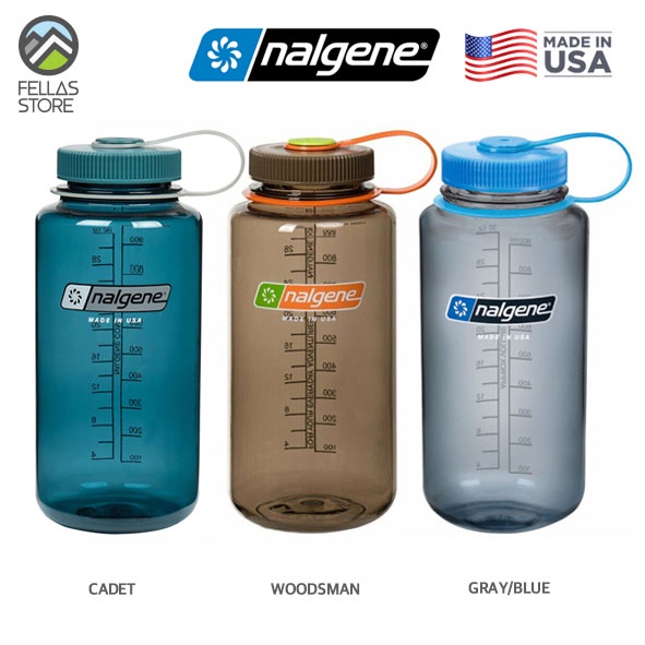 Nalgene Wide Mouth Tritan - Cadet, Woodsman, Grayblue