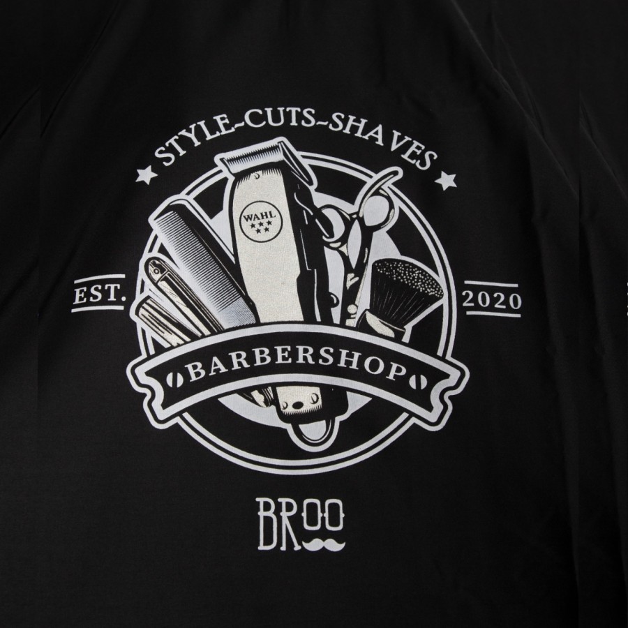 BROO Cutting Cape Motif Black Tools - Kep/Kip Potong Rambut