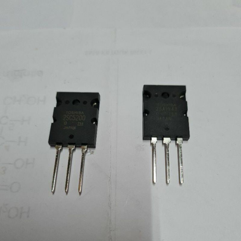 transistor final toshiba a1943 dan c 5200 ori