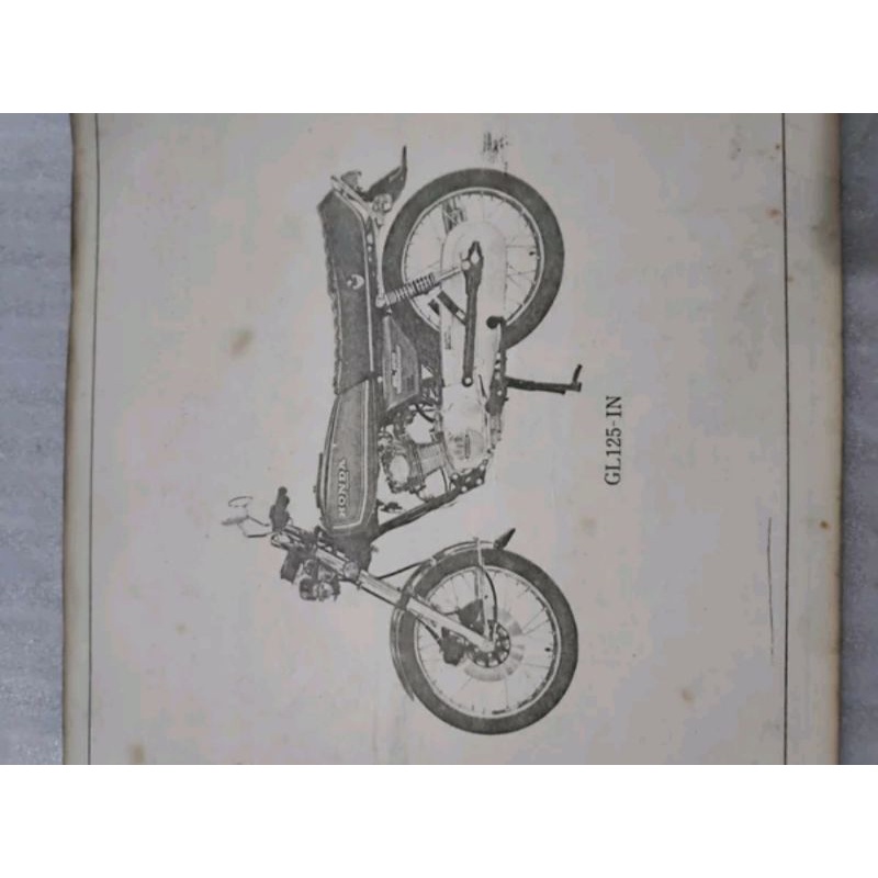 Part catalog part katalog buku katalog buku catalog buku panduan GL 125 GL 125 In original honda