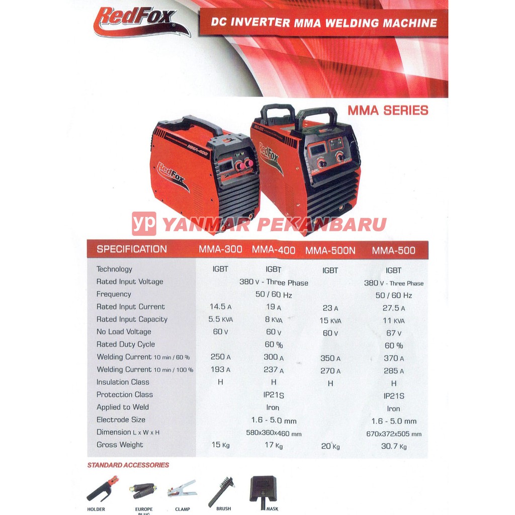 MESIN LAS REDFOX MMA-400 IGBT