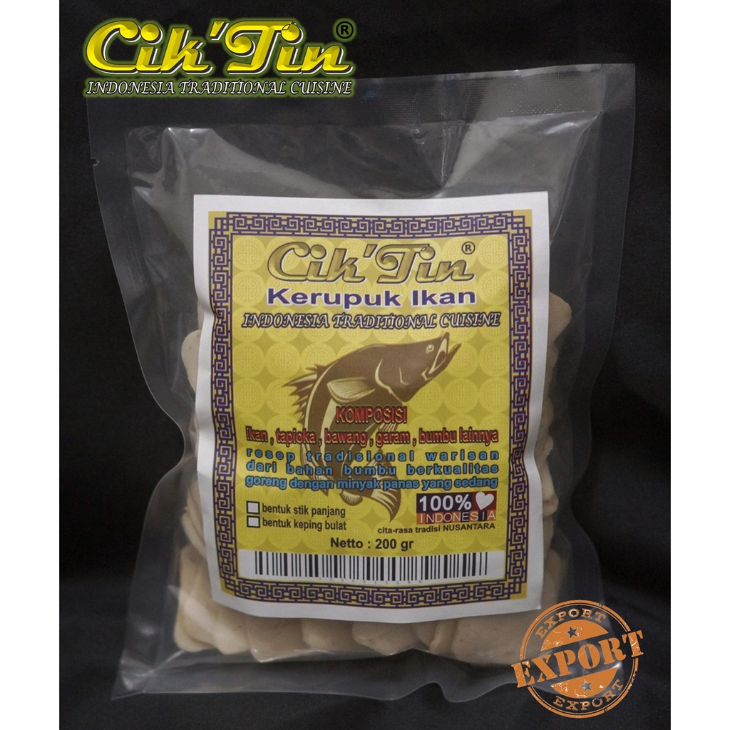 

KERUPUK IKAN Cik’Tin (keping bulat) 200gr