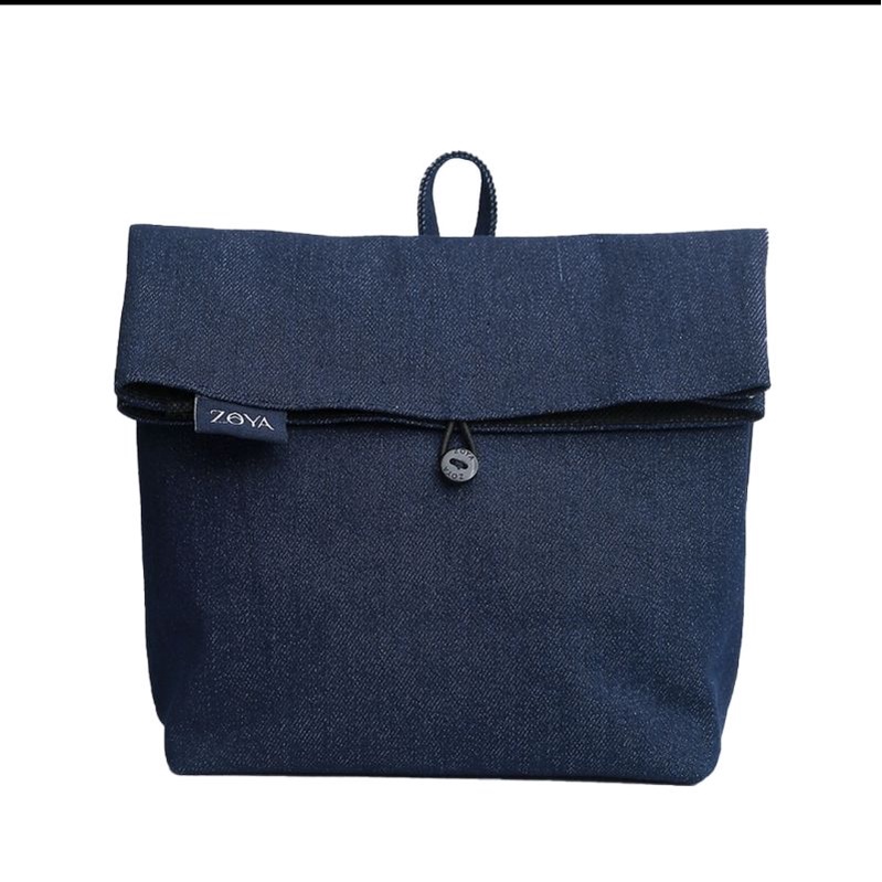 ZOYA Aubre Pouch Denim / Tas Mukena / Tas Kosmetik Original ZOYA