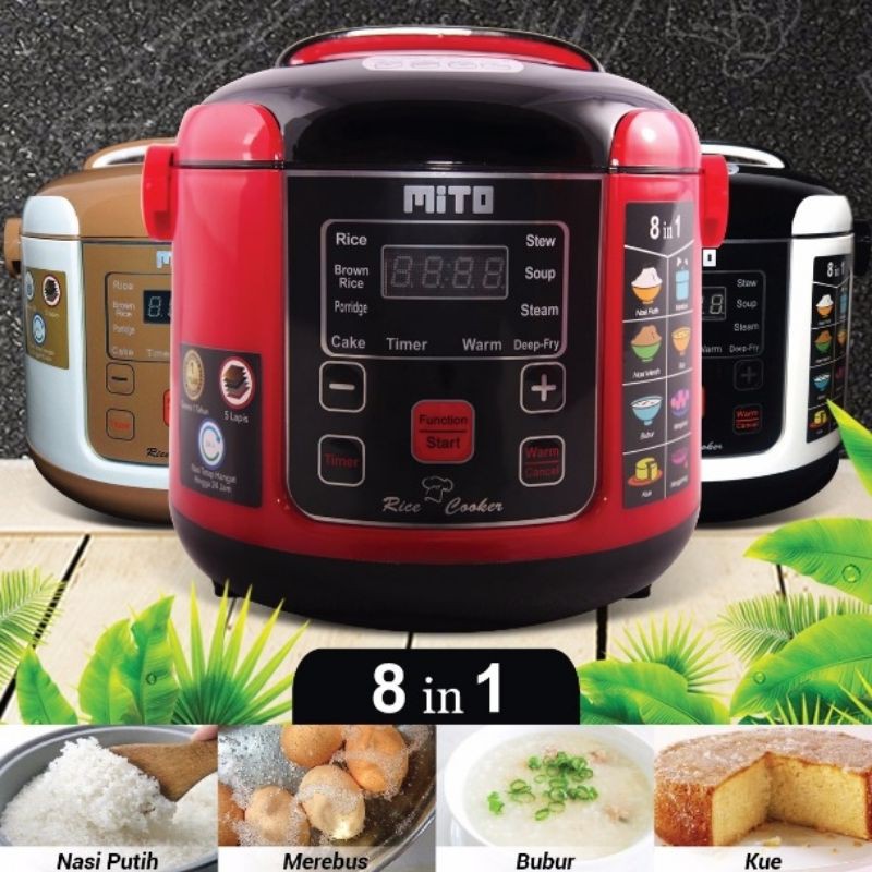 RICE COOKER DIGITAL R1 8IN1 MITO | Shopee Indonesia