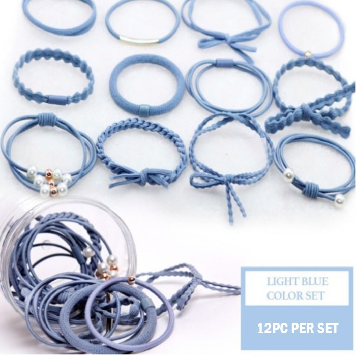 ★ Cayman ★ 12pcs Ikat Rambut Wanita Set Korea Fashion Women Lady Hair Band Set SJ015-4
