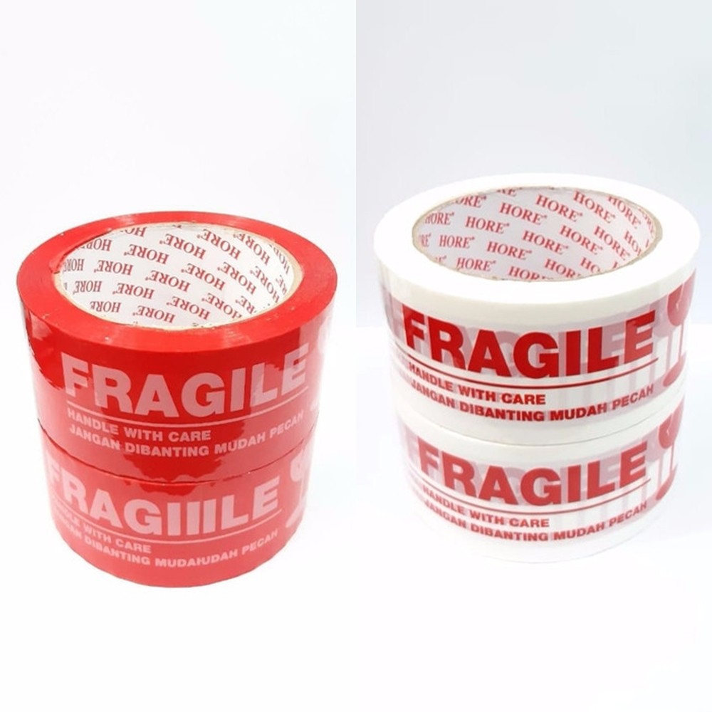

Lakban Fragile/Solatip Fragile Jangan Dibanting 2" x 100 Yard