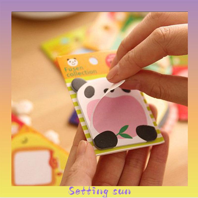 Imoda Kawaii Animals 20 Post-It Notes Waktu Merekam Post-It Notes Catatan Pelajar/Kantor TN