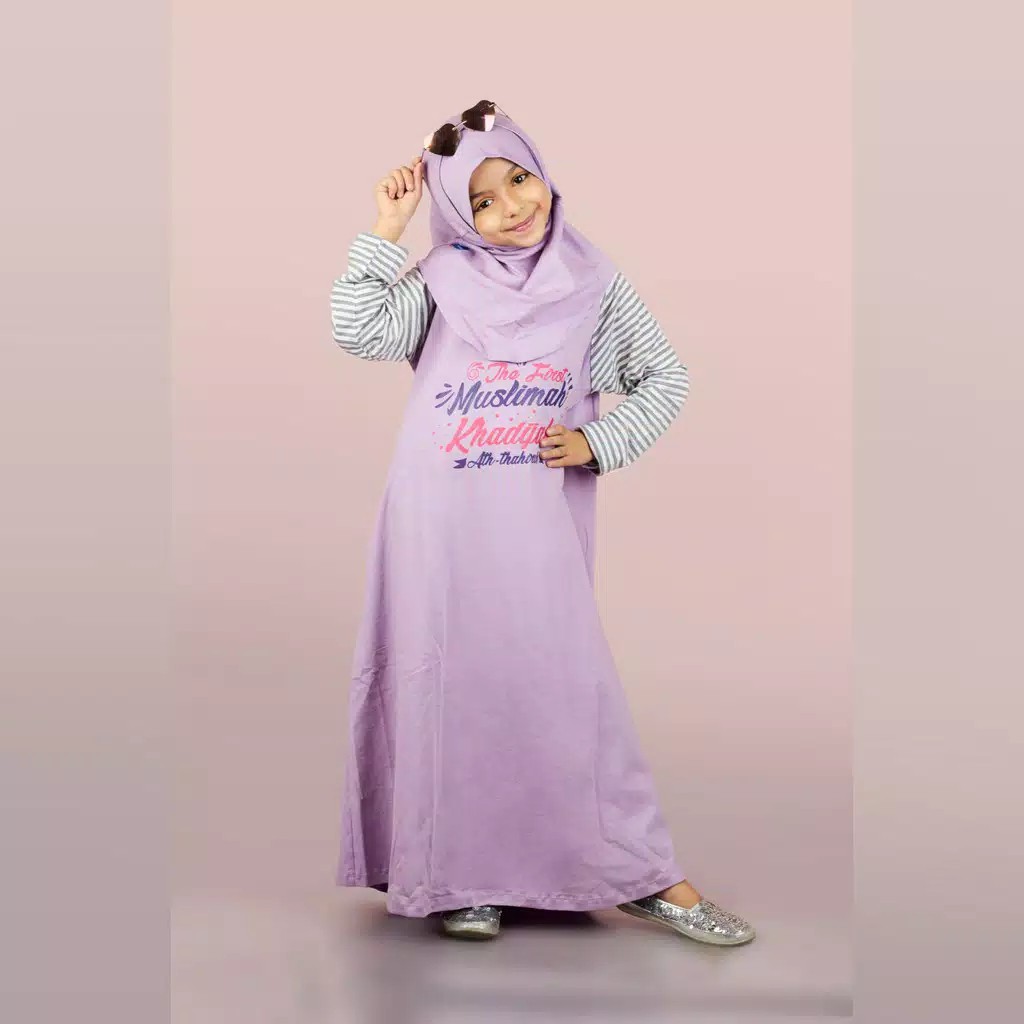 GAMIS Anak Plus HIjab Ammar Kids - Gamis anak Ammar kids - Gamis 3-12 th