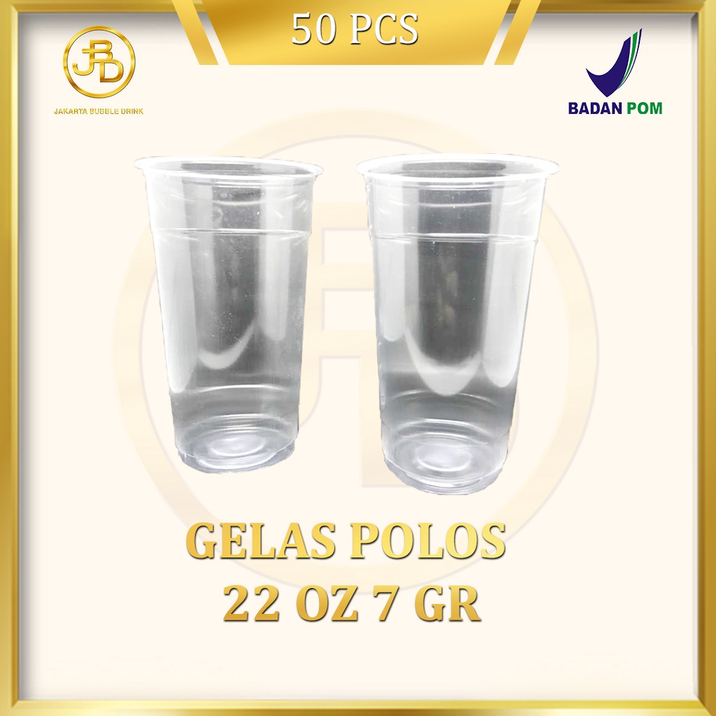 Gelas Plastik Polos 22 oz