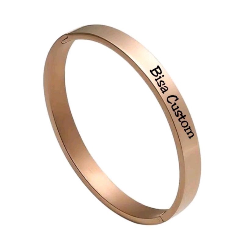 GELANG ABIGAIL AKSESORIS FASHION PRIA COWOK WANITA CEWEK CUSTOM GRAFIR LASER LOGO NAMA TULISAN BRAND MERK PERUSAHAAN SOUVENIR HADIAH KADO GIFT