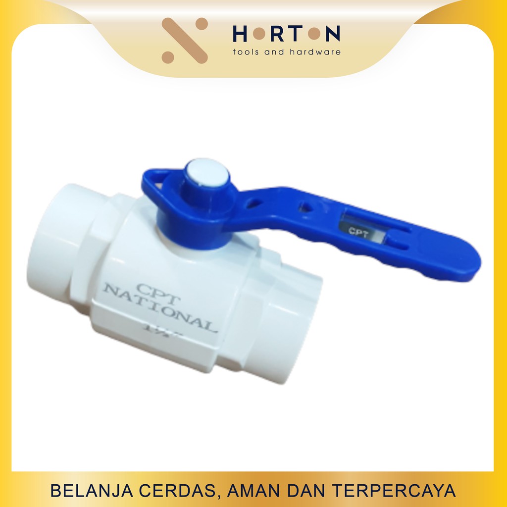 Ball Valve PVC Plastik 1-1/2 Inch / Stop Kran 1-1/2"
