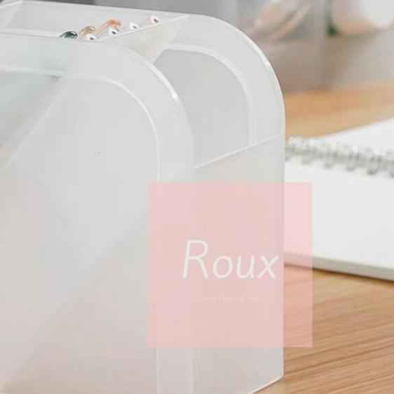 

♩ Holder Rak Pensil Pen Marker 4 Susun Rak Sendok Garpu Sumpit - Putih ❁